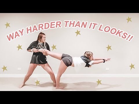 *attempting* to do the yoga challenge feat. my stepsister