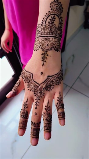 # mehandi back hand design #