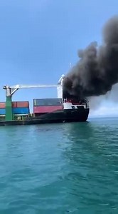 104K views · 1.4K reactions | WATCH: A closer look of the cargo ship that caught fire while sailing within the seawaters of Talisay City, Cebu on Easter Sunday. Initial reports from PCG-7 showed that at least 1 crew member allegedly died and 3 others sustained injuries. The remaining 16 crew members were rescued : PCG-7 | via Morexette Marie Erram, CDN Digital | INQUIRER.net | Facebook