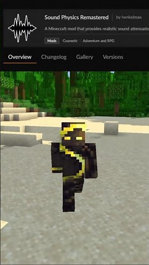 Miners Mod Review Ep11 - Sound Physics Remastered #minecraft #shorts #modreview