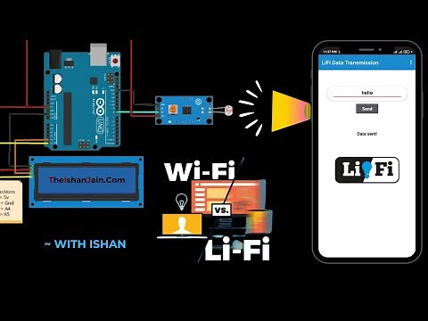 Arduino LiFi System: Text Data Transfer via Smartphone Flashlight | My 2nd Year Engineering Project