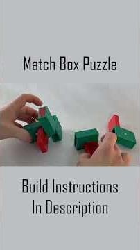 How to solve this clever match box-style puzzle! DIY 3D Print