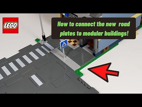 How to Connect the New Lego Road Plates to Modular Buildings!