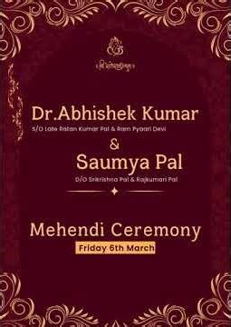 Customized Wedding Invitation Video | Digital Wedding Invite | WhatsApp Now +91 9580274096