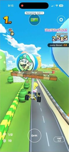 Mario Kart Tour - 8-Bit Block Glider Gameplay (Mario Tour 2026 Spotlight Shop Reward) #shorts