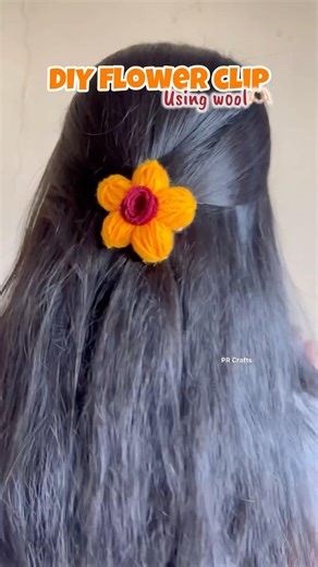 Crochet flower without any crochet tool😱||#crochetflower #woolencraft #tutorial #diy #woolenflower