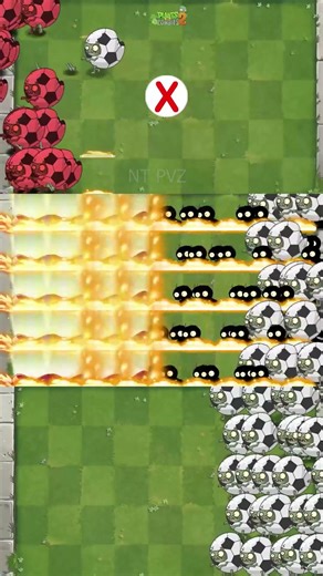 PvZ2 - Plants Level 1, Level 5, Level Max vs Fast Zombies