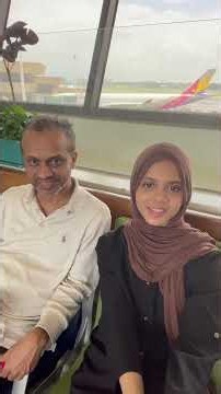 Maryam and her father Masud in a Charity Trip in Malaysia with INSPIRE