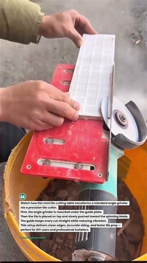 Cut Tiles Like a Pro with This Grinder Table! #ConstructionShorts #DIYUSA #ToolWorld