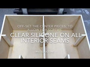 Box build for 2-15" Kicker CVX subs. Sealed box w/separate chambers.