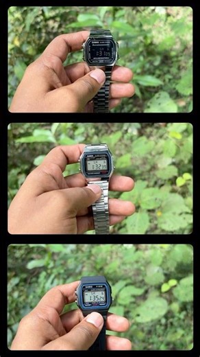 Casio F-91W vs A158 vs A168 🔥🔥#casio #casiowatch #f91w #a158 #a168 #casiocollection #shorts #short