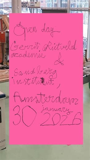 Gerrit Rietveld Academie on Instagram: "OPEN DAY Tomorrow will be our Open Day! It will be your moment to wander around our buildings, join workshops and have a look at all departments, including the Preparatory Trajectories, DOGtime (part-time bachelor’s programme) and Sandberg Instituut (master’s programme). Please note the different opening times during the Open Day: Rietveld Academie (full-time Bachelor): 10:00 - 16:00 DOGtime (part-time Bachelor): 14:00 - 19:00 Sandberg Instituut (Master):