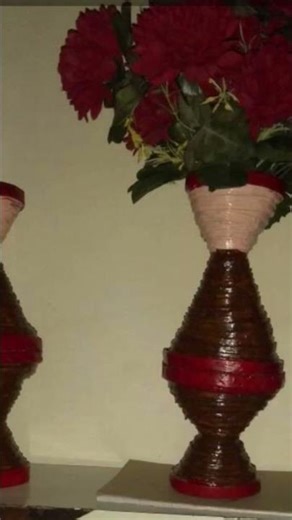 Easy Newspaper flower pot🌺#diycrafts #craft #newspapercraft #short #viral #ytshort #art