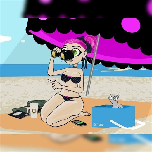 Look Down! #animation #funny #beach #comedy