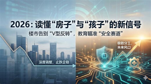 20260114 政经参考：新年两大信号：房地产防守与教育进攻的新航向