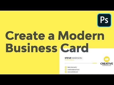 How to Create a Modern Business Card Using Adobe Photoshop