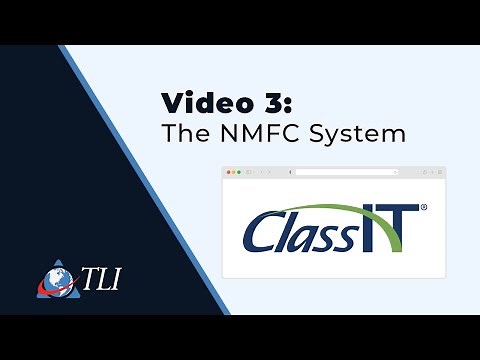 The National Motor Freight Classification (NMFC) System