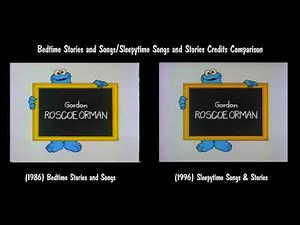 Bedtime Stories and Songs/Sleepytime Songs and Stories Credits Comparison