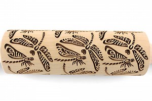 Rolling Pin for Embossed Cookies, Dragonfly Engraved Rolling Pin for Shortbread, Clay Stamp, Pottery Roller, Ceramics Tool, Christmas Gift - Etsy