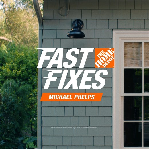 I trained for a long time to get this fast… All you need to do is tap a button, and The Home Depot will deliver as soon as Same-Day. #ad #homedepotpartner | Michael Phelps