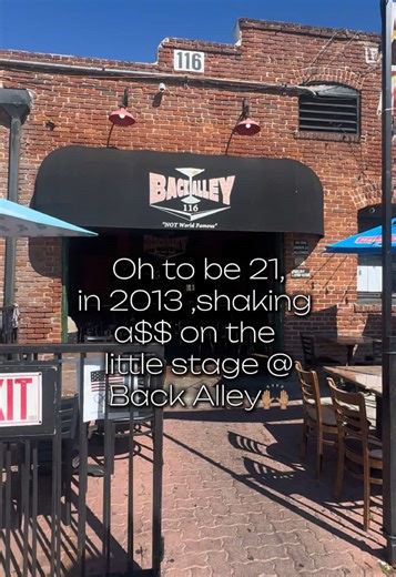 LMAO and 2 adios in hand ✋🏽 @Back Alley Official #backalley #fullerton #adios #edm #bars