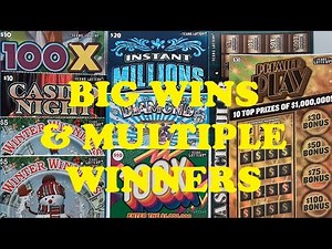 BIG WIN$$$ and MULTIPLE WINNERS! Texas Lottery Scratch Offs Lucky Session🍀💸