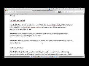 New York state ELA standards video one