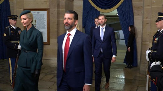 Trump children arrive at US Capitol for inauguration