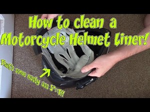 How to clean a Motorcycle Helmet Liner!