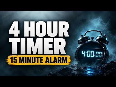 4 Hour Timer ⏰ 15 Minute Loud Alarm for Heavy Sleepers