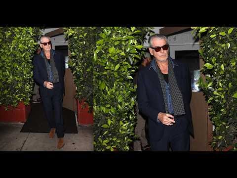 'James Bond' Actor Pierce Brosnan Keeps it Cool in Black Shades As He Grabs Dinner At Giorgio Baldi!