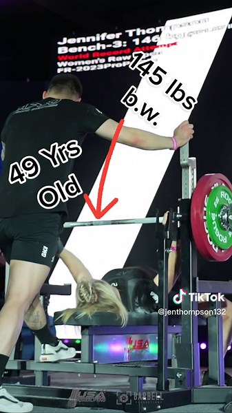 Powerlifting Comp: World Record Attempt by 49-Year-Old Strong Mom