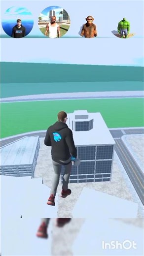 All character building jump challenge 🤯 Indian bike driving 3D| #shorts #gaming #gta #freefire