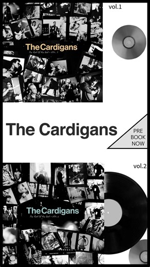 “The Rest Of The Best”, Vol. 1 & 2 The albums are covering some of the bands recordings released as B-sides on singles, soundtracks and as bonus tracks on Japanese, French and UK versions of their albums between 1994 – 2006. Both volumes are compiled by The Cardigans and remastered by Ryan Smith at Sterling Sound. The artwork is created based on photos taken by the photographer Martin Bogren, who worked with the band from the very beginning. | Cardigans