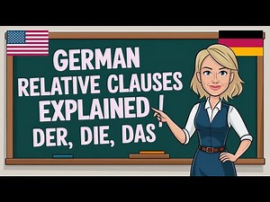 German Relative Clauses Explained | Der, Die, Das as Relative Pronouns 📚 Learn German easily