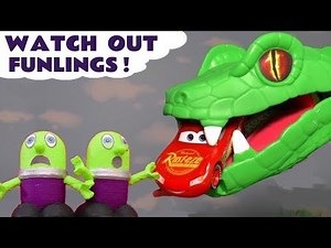 The Funlings Toy Car Racing Stories with Lightning McQueen
