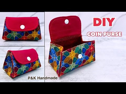 DIY🧵CUTE COIN PURSE SEWING TUTORIAL | COIN PURSE IDEAS MAKING EASILY AT HOME |