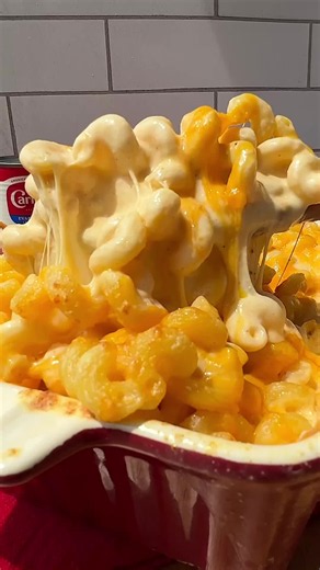 Air fryer mac & cheese = the comfort food shortcut you didn’t know you needed 🧀✨ Creamy, cheesy, and made extra rich with Carnation Evaporated Milk. Basically, your air fryer’s new favorite recipe. 👀 Save this one for your next mac & cheese craving! #airfryer #airfryerrecipes #macandcheese #macncheese #carnationmilk Air Fryer Mac and Cheese 12 oz cavatappi pasta 8 oz low-moisture mozzarella, cubed 8 oz Colby Jack, cubed 3 Tbsp cold unsalted butter, cubed 1 (12 oz) can Carnation Evaporated Milk