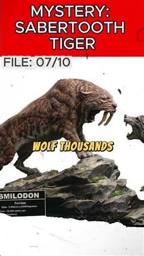 Sabertooth Tiger vs. Dire Wolf: The Brutal Ice Age Gang War