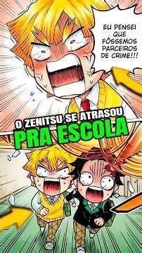 Zenitsu was late for school because he was reading manga… 😱