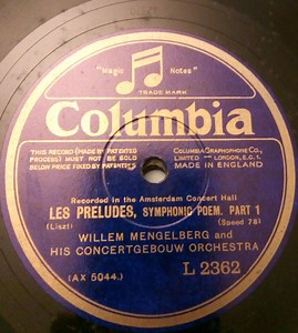 Liszt, Willem Mengelberg And His Concertgebouw Orchestra - Les Preludes, Symphonic Poem