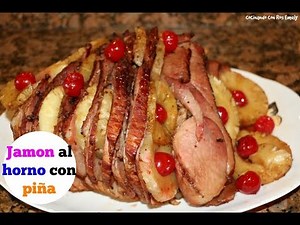 Jamon al horno con piña | Ros Emely