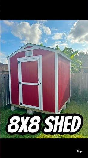 Building an 8x8 shed in one day #storageshed #construction #diy #diyproject #homedepot #rgv956