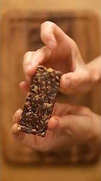 Recetas Veganas | Barritas energéticas con frutos secos, dátiles y chocolate