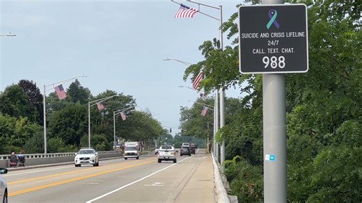Suicide prevention signs on bridges aim to save lives