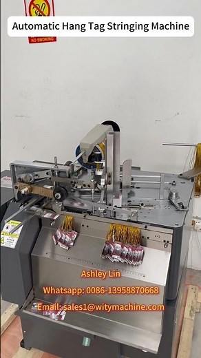 Automatic Hang Tag Stringing Machine
