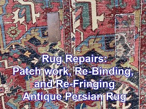 Watch This Worn Out Persian Rug Get a Stunning Makeover: Fringes, Sides & Hole Fixed!