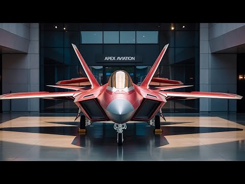 Red F-22 Raptor in Golden Lights | Ultimate Fighter Jet Showcase in 4K