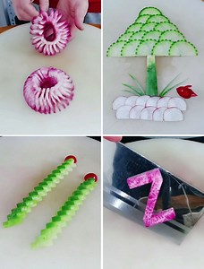 29K views · 143 reactions | Easy Carving Fruit & Vegetables - Decoration | fruit, vegetable | Simple Fruit Carving And Fruit | Art & Craft | Facebook