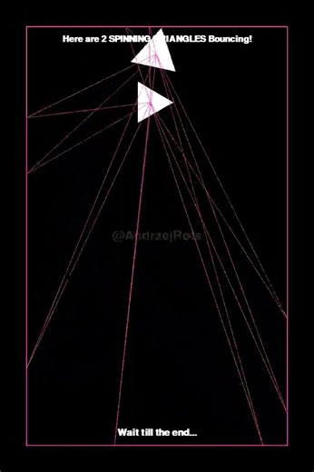 This Spinning Triangle Animation Will Blow Your Mind! #satisfying #viral #simulation